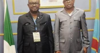 Genie Kande et l'ambassadeur RDC au Burundi