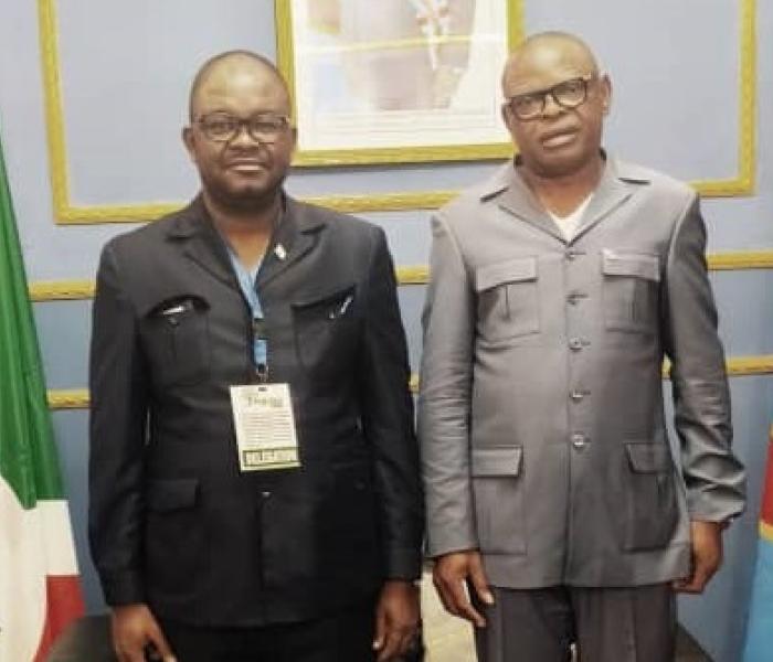 Genie Kande et l'ambassadeur RDC au Burundi