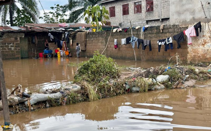 Innondation pluie a Kinshasa
