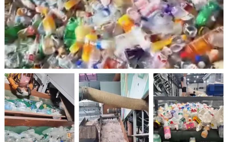 Recyclage bouteilles en plastique